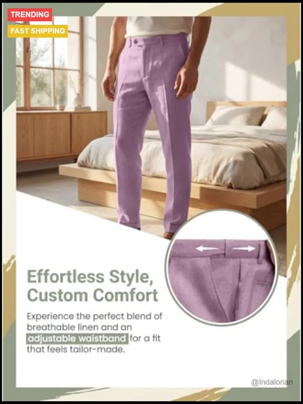 Men's Linen 2 Piece Suit Set Slim Fit Jacket & Dress Pants Beach Wedding